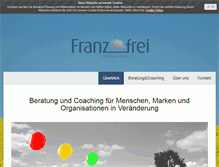 Tablet Screenshot of franzundfrei.com